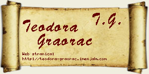 Teodora Graorac vizit kartica